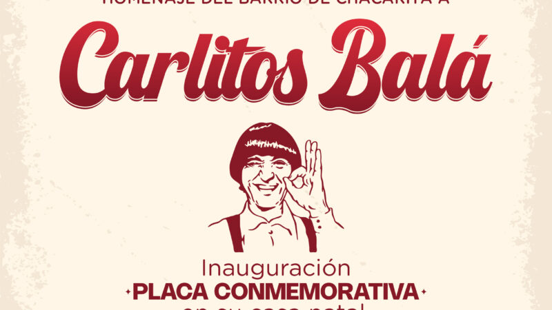 La Comuna 15 le rinde homenaje al recordado Carlitos Balá